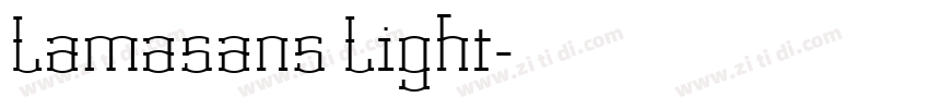 Lamasans Light字体转换